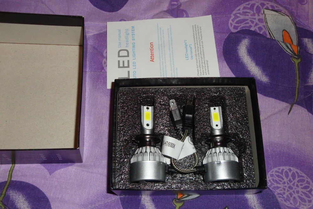 LED auto headlight H7 6000k led