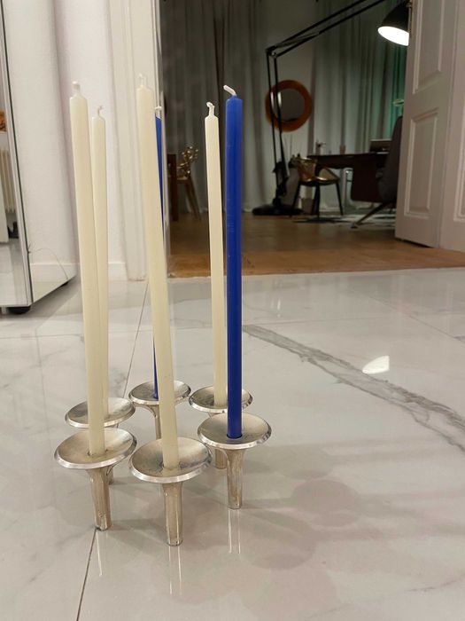 Caesar Stoffi & Fritz Nagel spaceage suport lumnare design rar arta