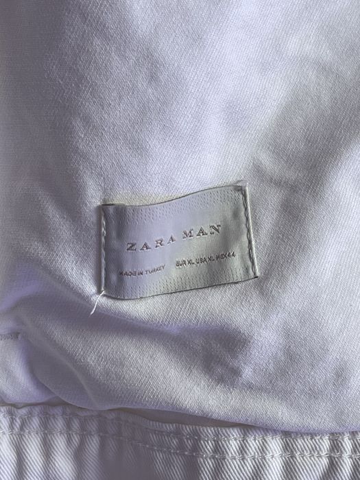 Jacheta alba/crem de blugi Zara - marimea XL - stare foarte buna