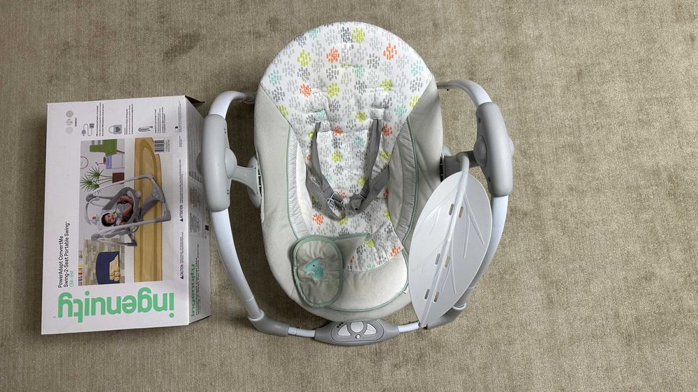 Leagăn și balansoar 2 în 1 Ingenuity PowerAdapt ConvertMe Swing-2-Seat (Garanție 09.2027)