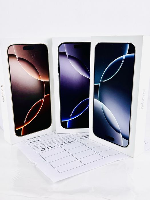 НОВ! Apple iPhone 16 Pro Max 256GB Black / Desert / White 2г. Гаранция