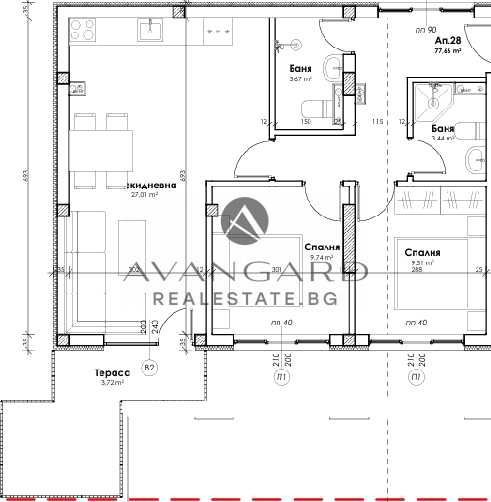 Продава се Тристаен апартамент в Пловдив, Прослав - 88 кв.м за 1410 €/кв.м - Снимка #3