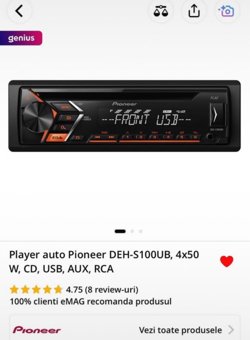 Subwoofer Alpine+Statie Sony+Cd player Pioneer