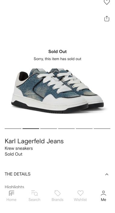 Дънкови маратонки на Karl Lagerfeld
