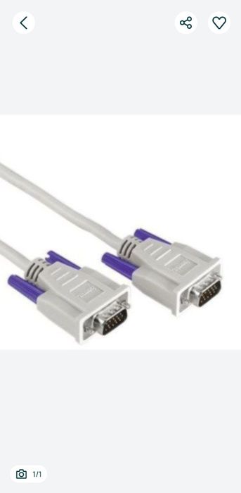 Cablu VGA Hama, ecranat, de 1.5 metri
