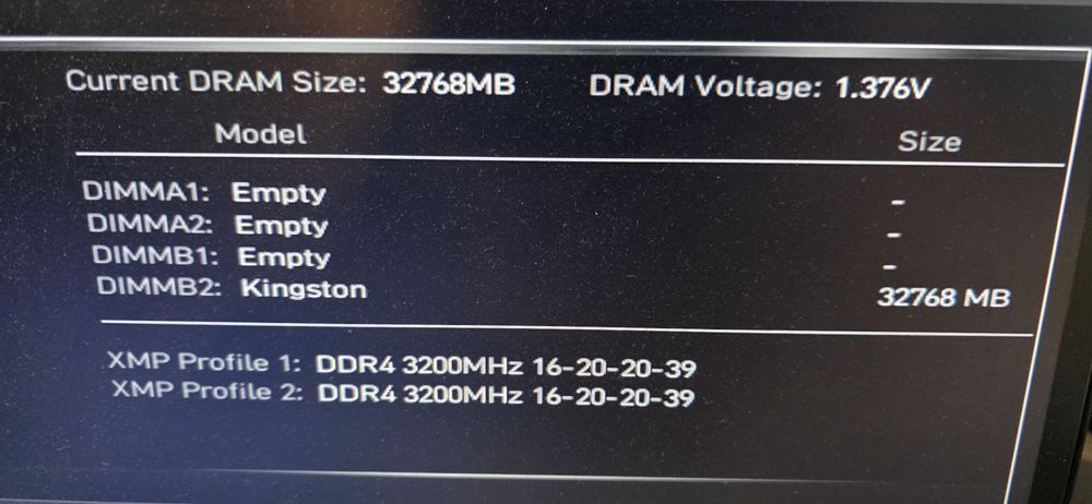 32GB RAM 3200MHz DDR4 Fury Beast