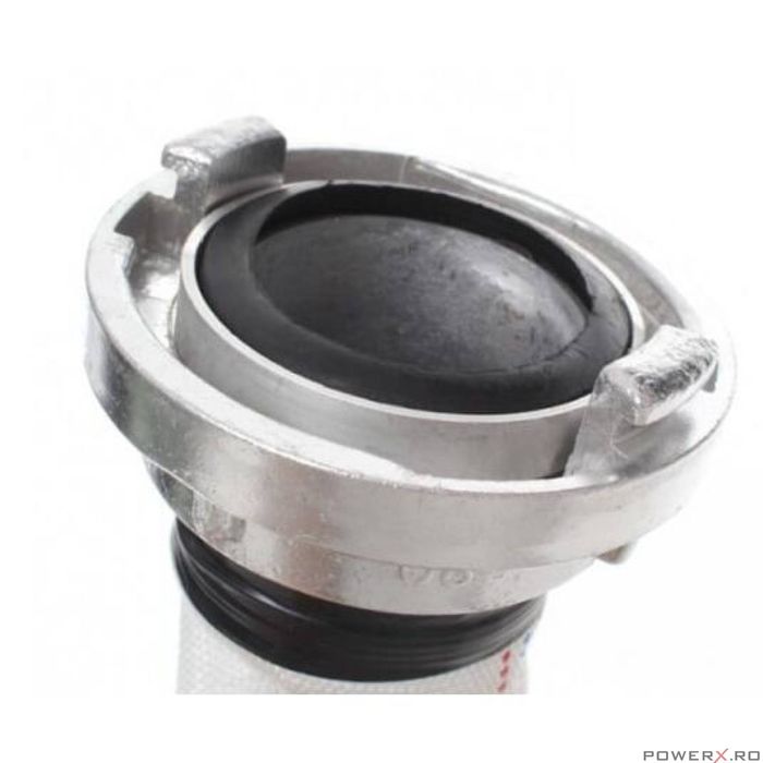 Furtun de apa tip pompier cu cuple, 3" 20 metri, Kraft