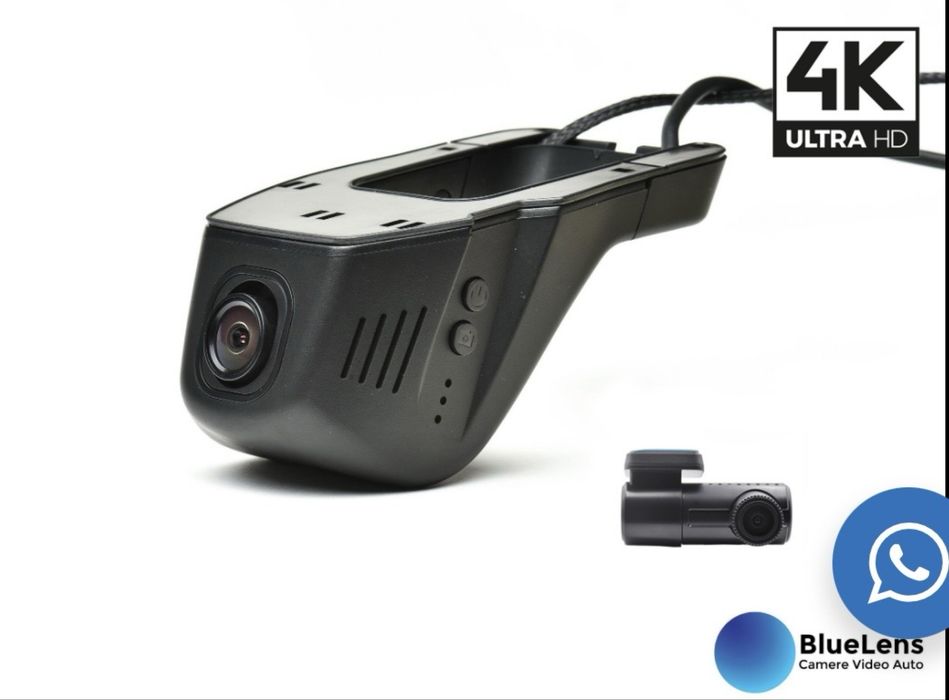 Camera auto  BLUE LENS DUAL 4k  24/7