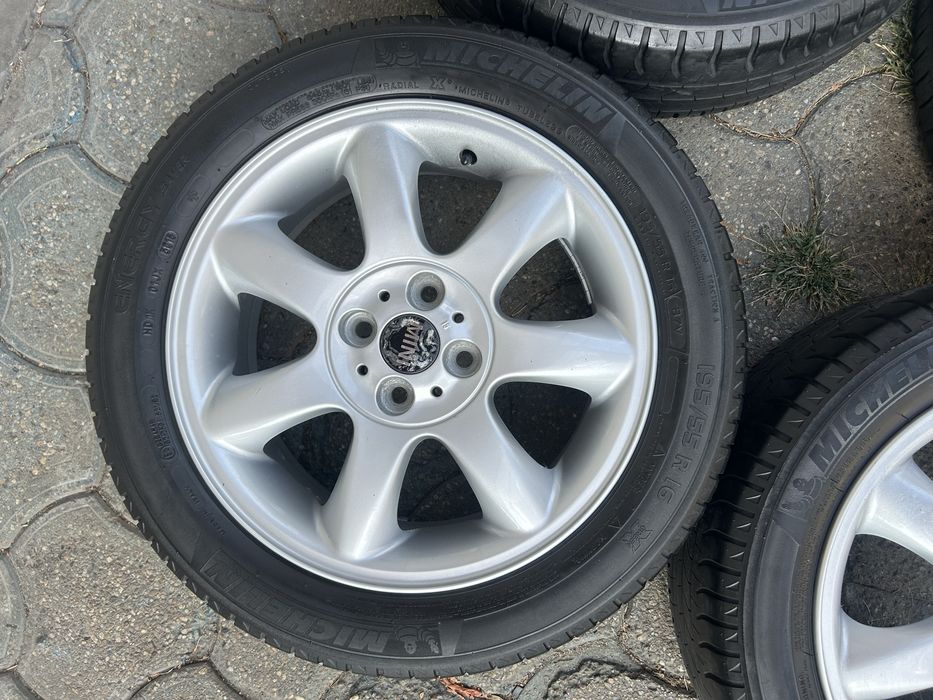 Jante aliaj 4x100mm, anvelope vara 195/55 R16, Mini Cooper One, Cabrio, Clubman, Opel Mazda Kia Hyundai Suzuki Toyota Honda