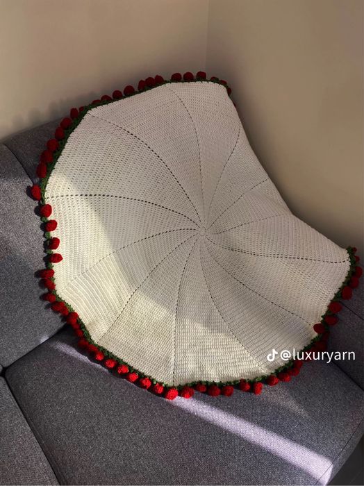 Букет, роза плед, одеяло подарок