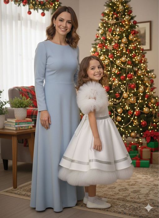 Белое праздничное платье для девочки