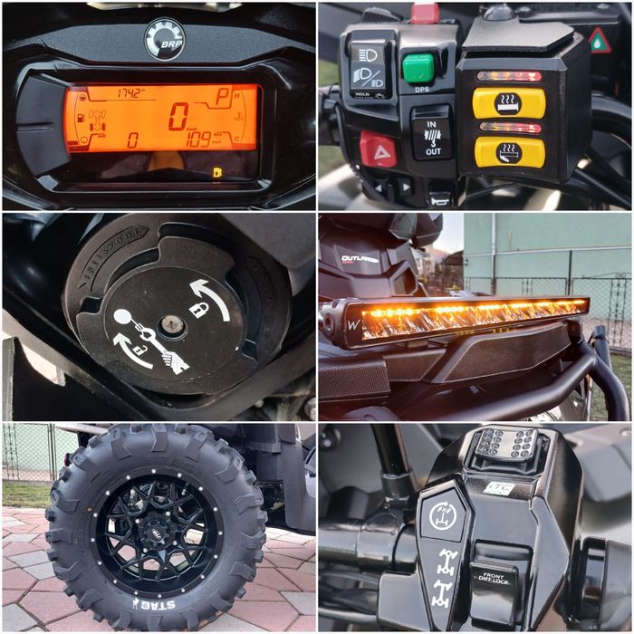 Outlander 1000 Max XU+.Ca și NOU. 4x4(xtp.xmr.limited) Cf moto.polaris