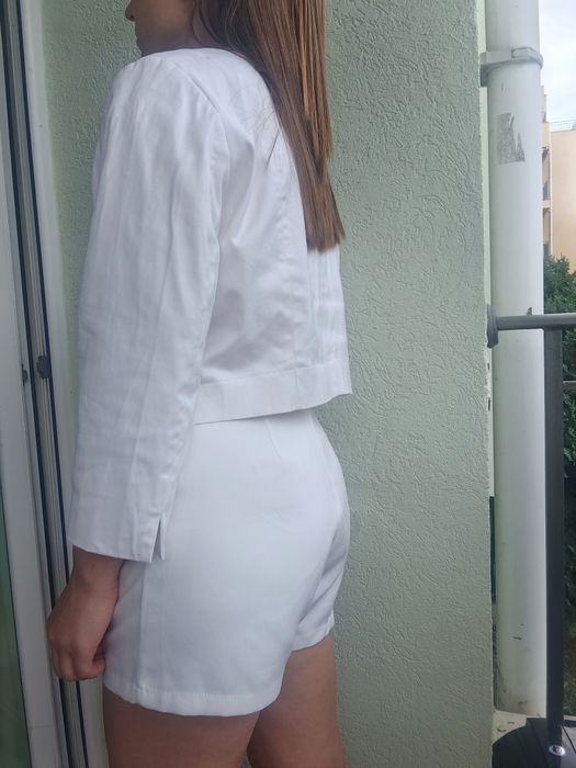 Късо сако болеро бяло