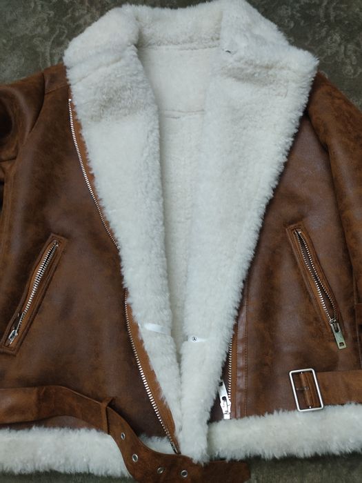 Дублёнка женская с воротником