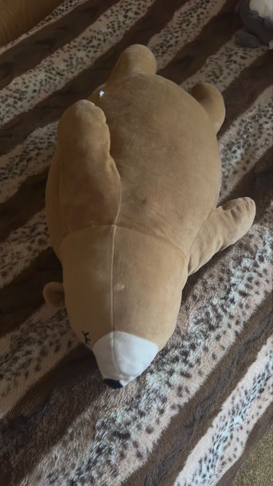 Игрушки подушки мишка и акула