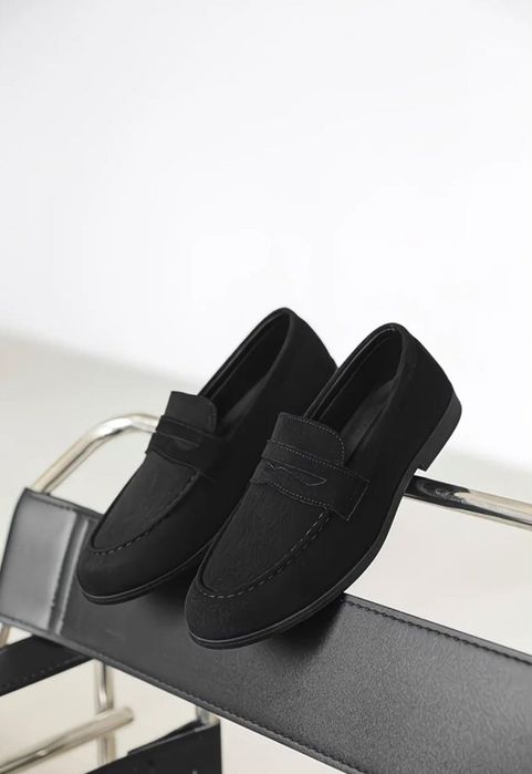 Лоферы из замши.