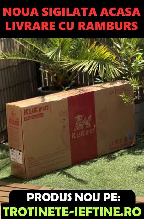 Trotineta KuKirin G2 ULTRA MODEL NOU 2026, 2 MOTOARE 1600W, viteza 55 km/h, GARANTIE 2 ANI, Super pret