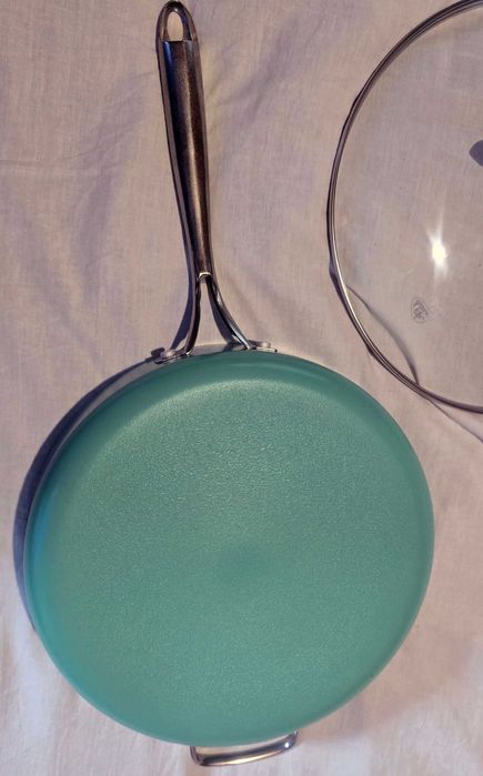 GreenLife 30 см тиган за соте 4,8 л керамичен незалепващ от Англия