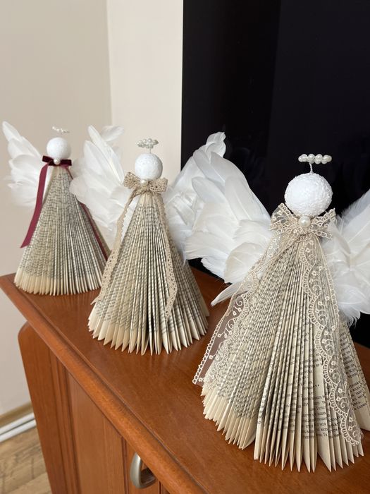 Ръчно направен ангел за украса на дома или офиса