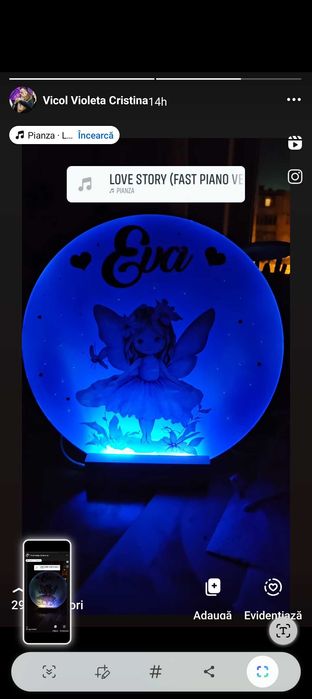 Lampa decorativa pentru copii