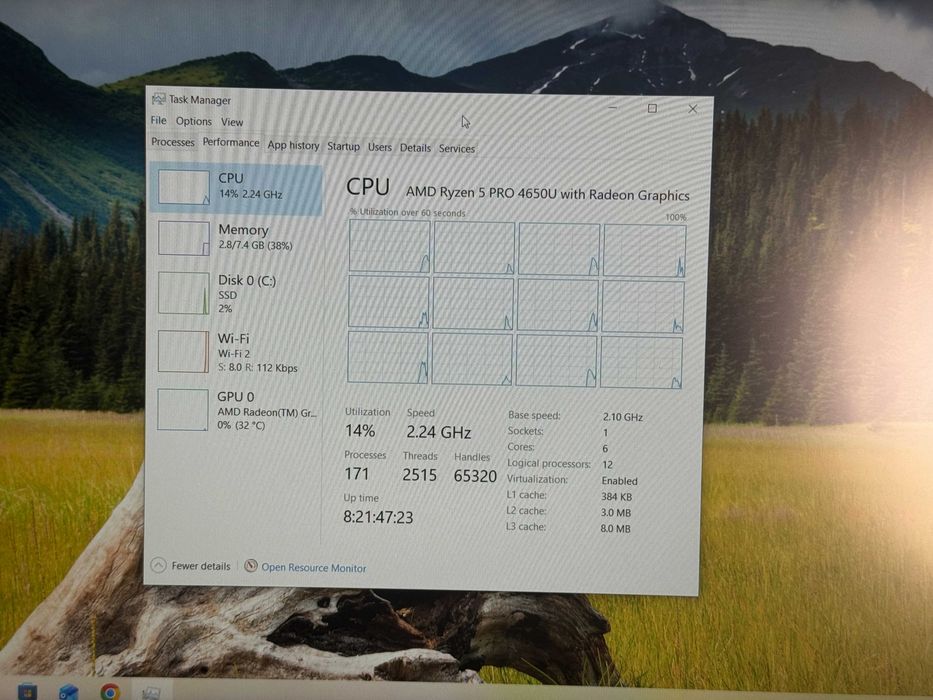 Лаптоп Lenovo Thinkpad L15 Ryzen 5 Pro 4650U 14" FullHD /8GB/256GB SSD/HDMI