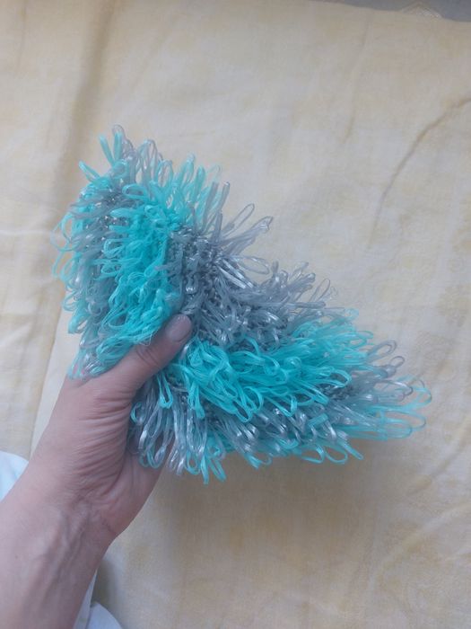 Мочалка вязаная.