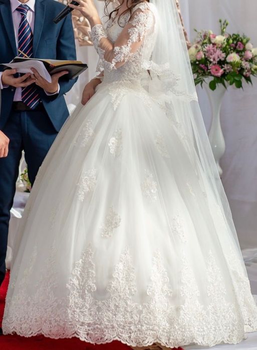 Rochie de mireasă mărime 34-36 Andre & Nicolas Collection