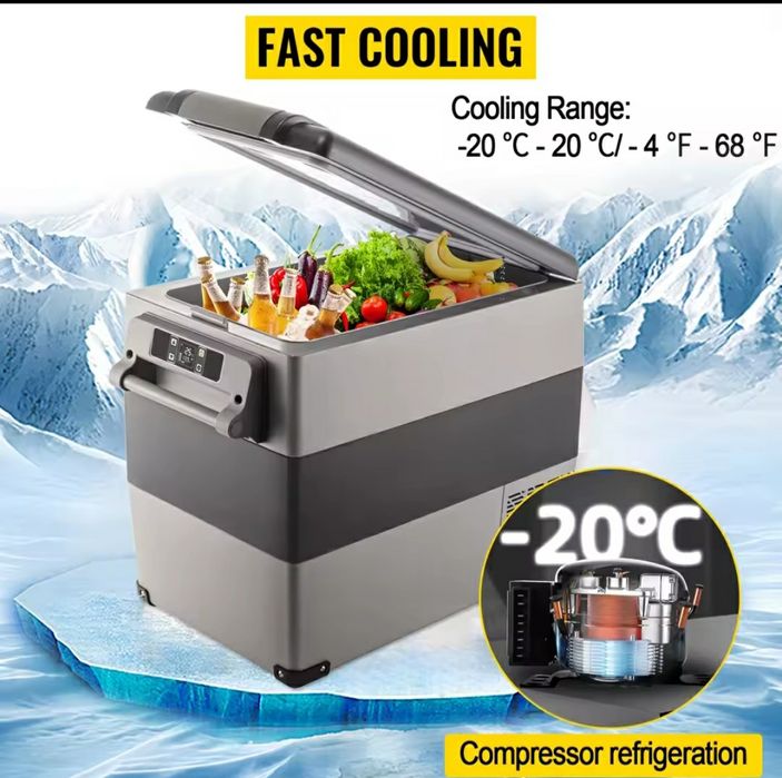 Frigider cu compresor vevor 12v/24v/220v