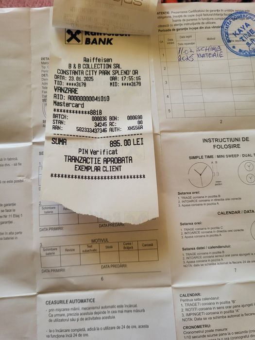 Ceas Guess nou,purtat odată!