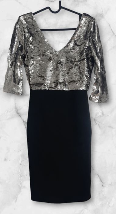 Rochie neagra cu paiete Designer 50 lei transport gratuit