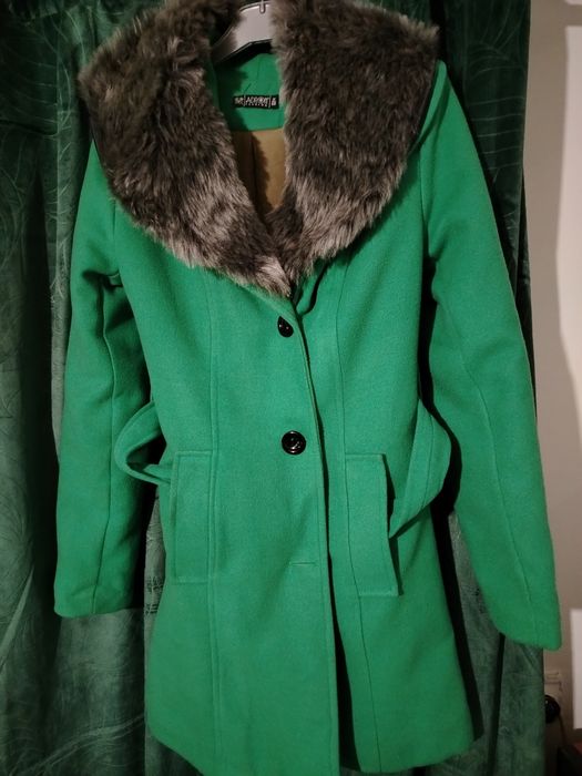 Palton de damă verde