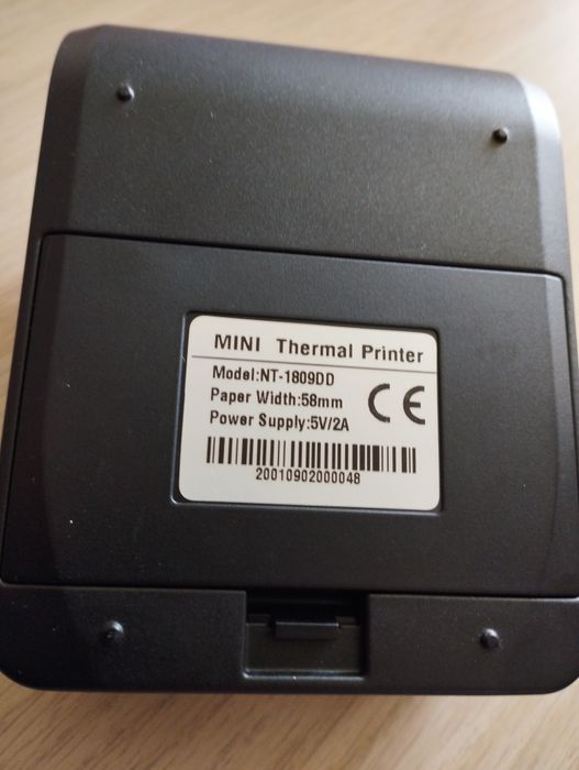 Термопринтер чеков 58 мм. Bluetooth.