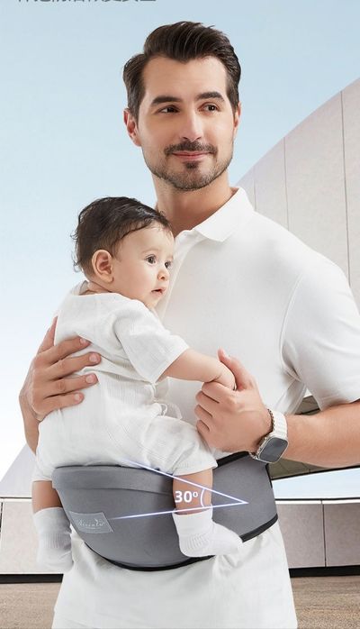 Поясная переноска сиденье для детей слинги удобная дышашая прочный пла