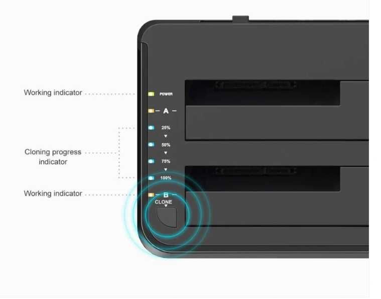 Adaptor pentru hard disk Inateck pentru HDD și SSD 2. 5/3.5