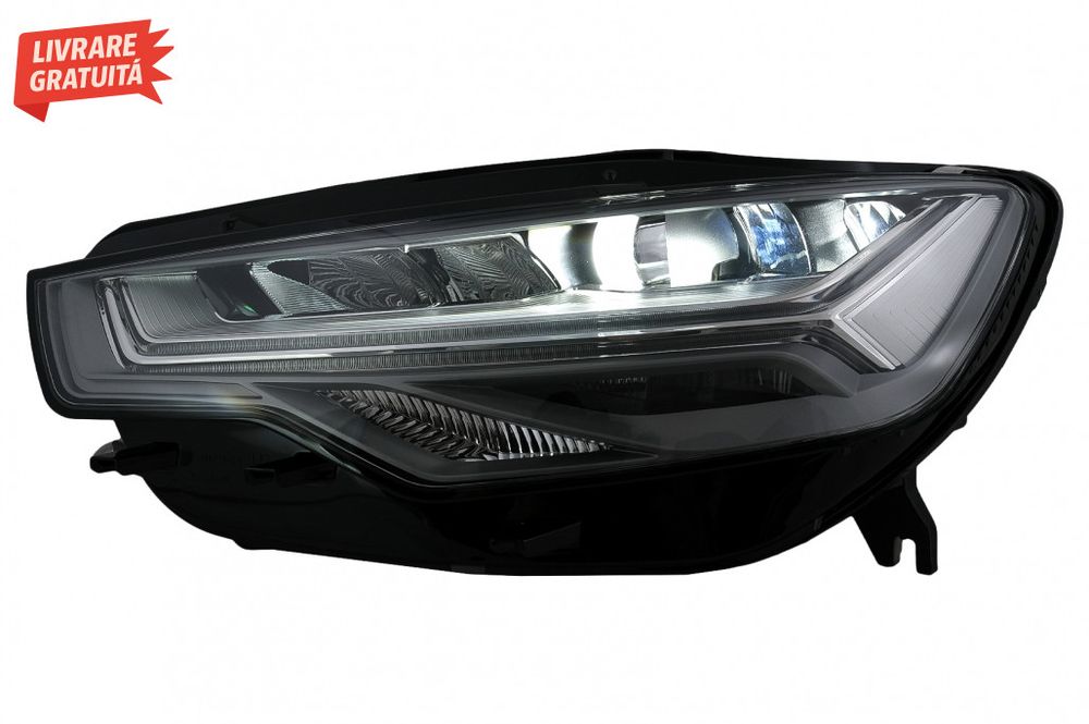 Faruri Full LED Audi A6 4G C7 (2011-2014) Facelift Design conversie de