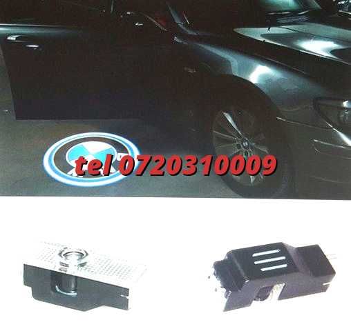 Set 2buc Proiector Lampa Lumini Usi Holograma Bmw Logo Clasic Led