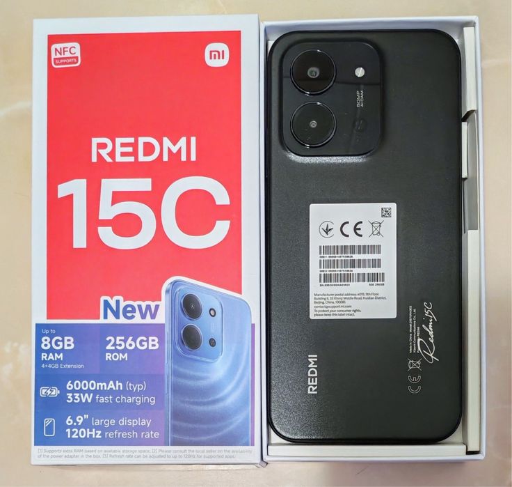 Vand xiaomi redmi 15c 256gb black 4g