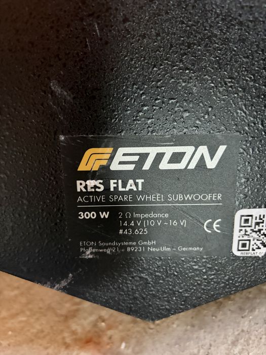 ETON RES Flat – активен субуфер (бас каса) за резервна гума