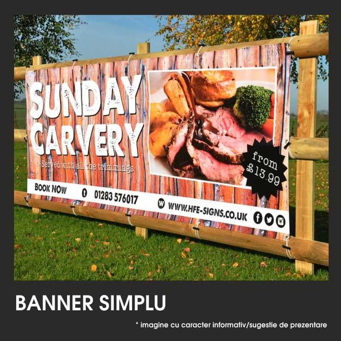 Bannere tip outdoor/indoor- o metoda IEFTINA de PROMOVARE!