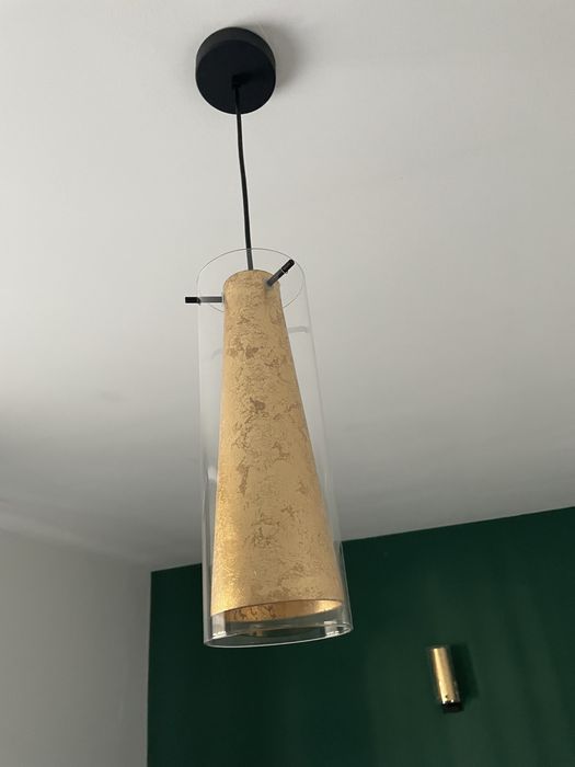 Set lustra pendul si aplica de perete Auriu Gold Pinto