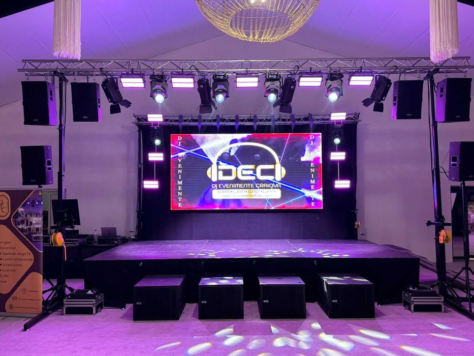 Dj-Mc,Scena,Ecran Led,Schela de Lumini,Sonorizare,PistoaleCO2 Band-uri