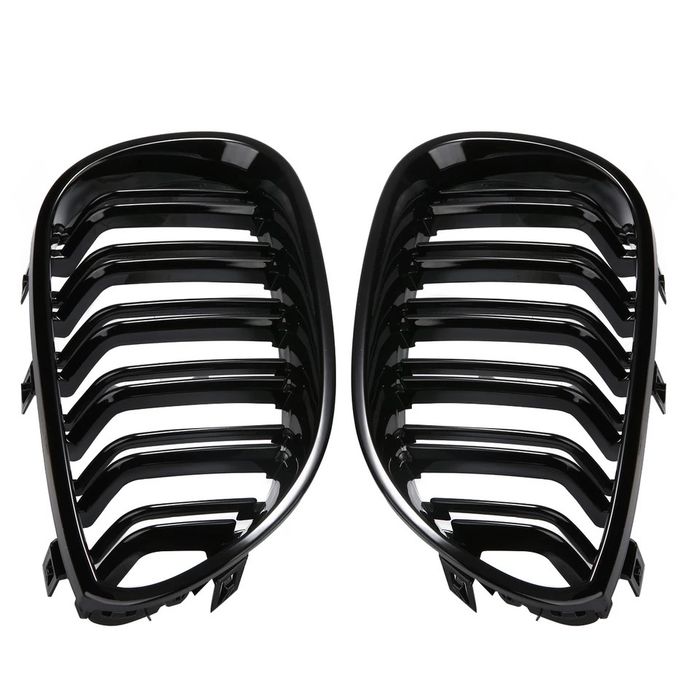 Set Grile Nari Fata Duble Bmw e60 e61 Seria 5 Negru Mat lucios