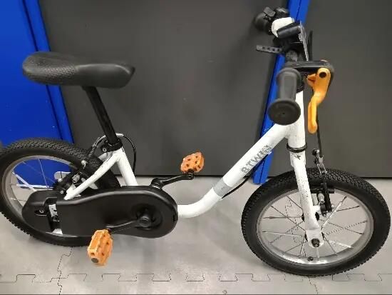 Bicicletă Discover 100 14" alb copii 90-110 - (SecondHand) Decathlon