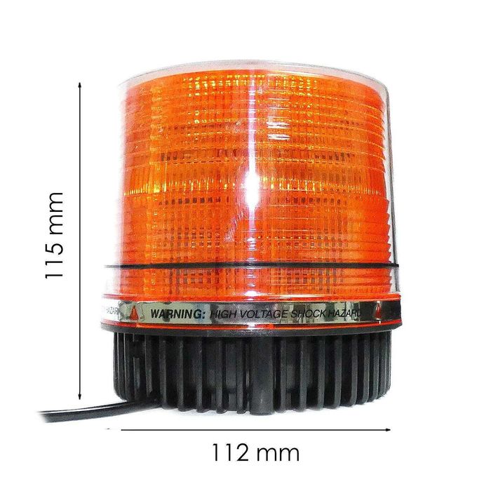 LED Диодна Аварийна Сигнална лампа 52W Маяк Авариен буркан 12V магнит