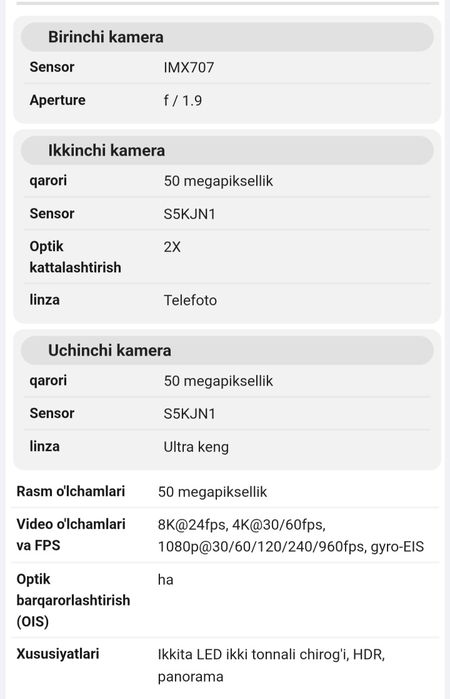 Xiaomi 12 S Pro holati ideal karobka dakument zaryadka hammasi bor