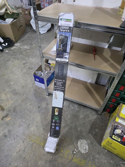 Plasa de insecte cu rama de aluminiu pentru usa de balcon 100x210 cm Windhager EXPERT