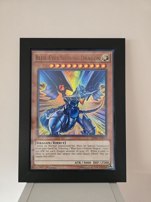 Югио (Yu-Gi-Oh!) Арт в Стилна Черна Рамка със Стъкло – 25x34 см