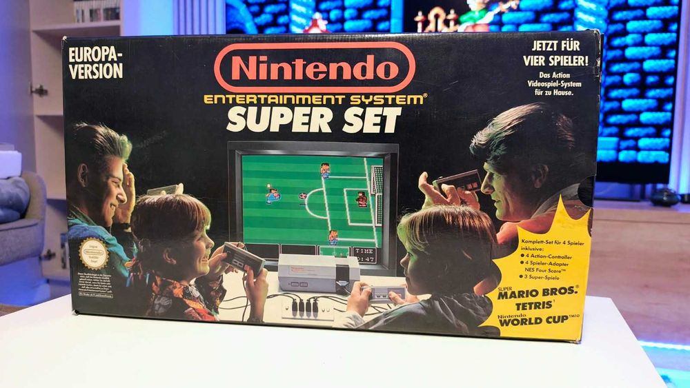 Nintendo Entertainment System NES Consola Super set 4 jucatori la cutie
