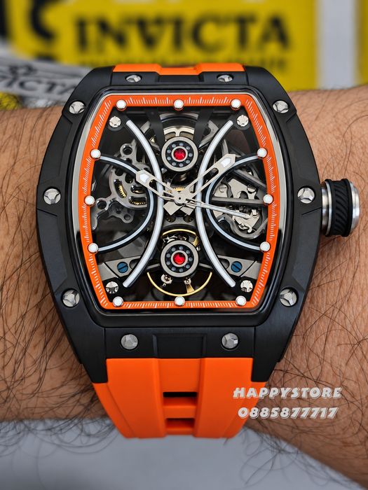 INVICTA Orange Reactor automatic 42 mm, Инвикта нов мъжки часовник