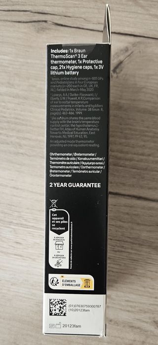 Термометър за уши Braun ThermoScan 3